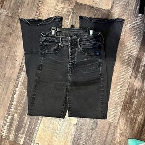 High waisted Abercrombie Black Flare